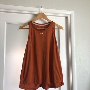 Nike Women's Rust Orange Athletic Tank Top
